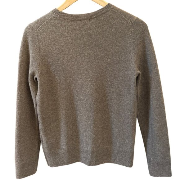 Quince Brown Cashmere Sweater XS Quiet Luxury Minimalist Neutralcore Style - Picture 2 of 4